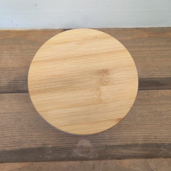 Yellow Floral Wreath & Bee Canister With Lid - Picture 6 of 8